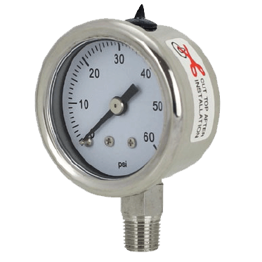Reotemp Industrial Stainless Steel Gauge, Series PM 15/20